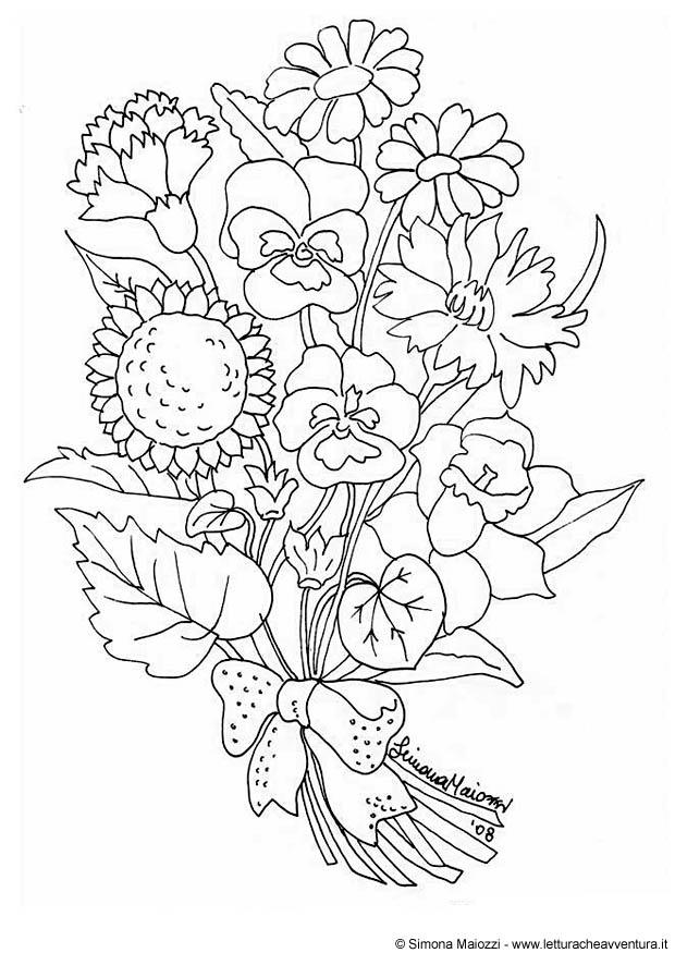 Malvorlage blumen