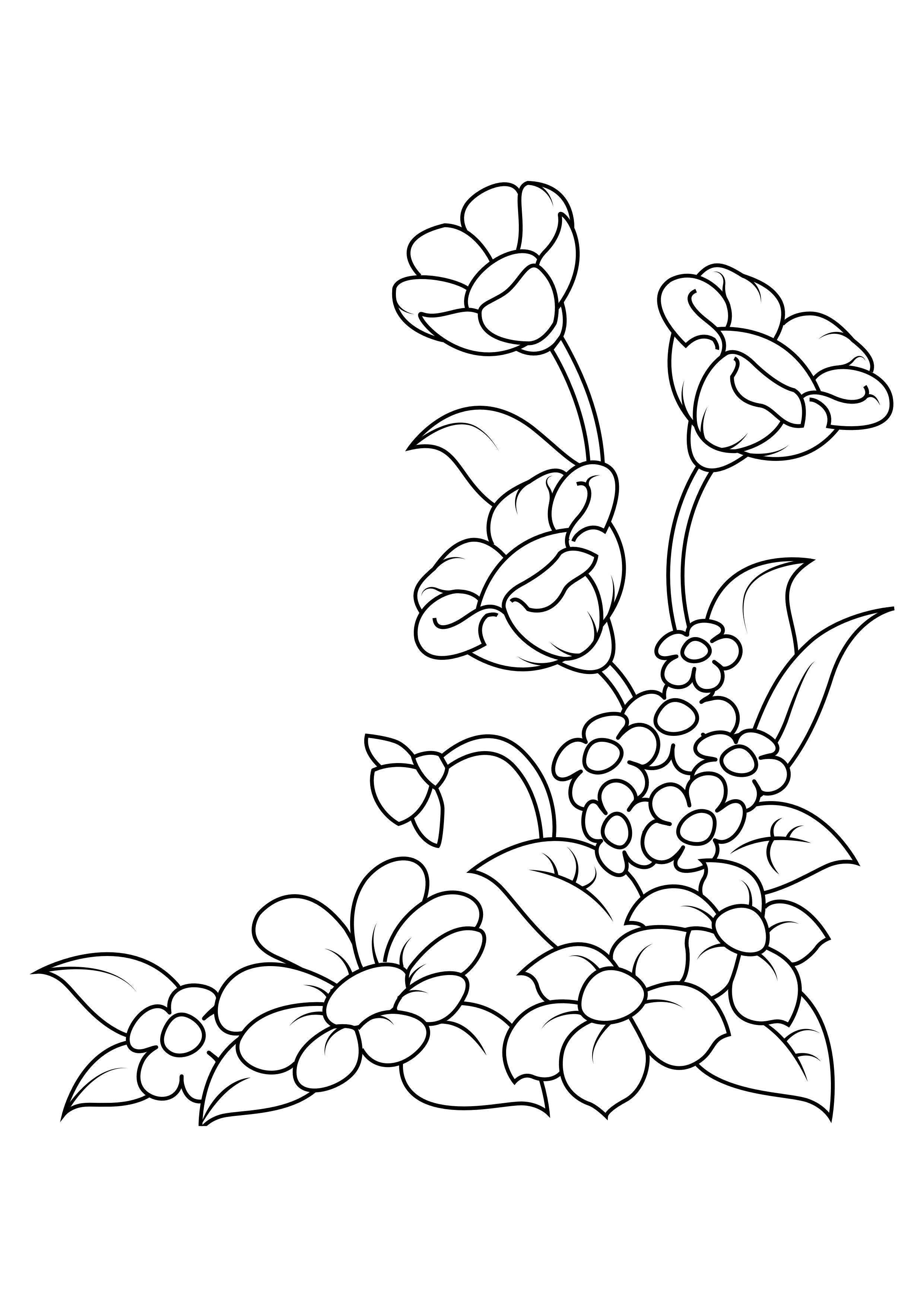 blumen Malvorlage blumen