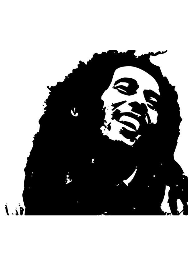 bob marley Malvorlage bob marley