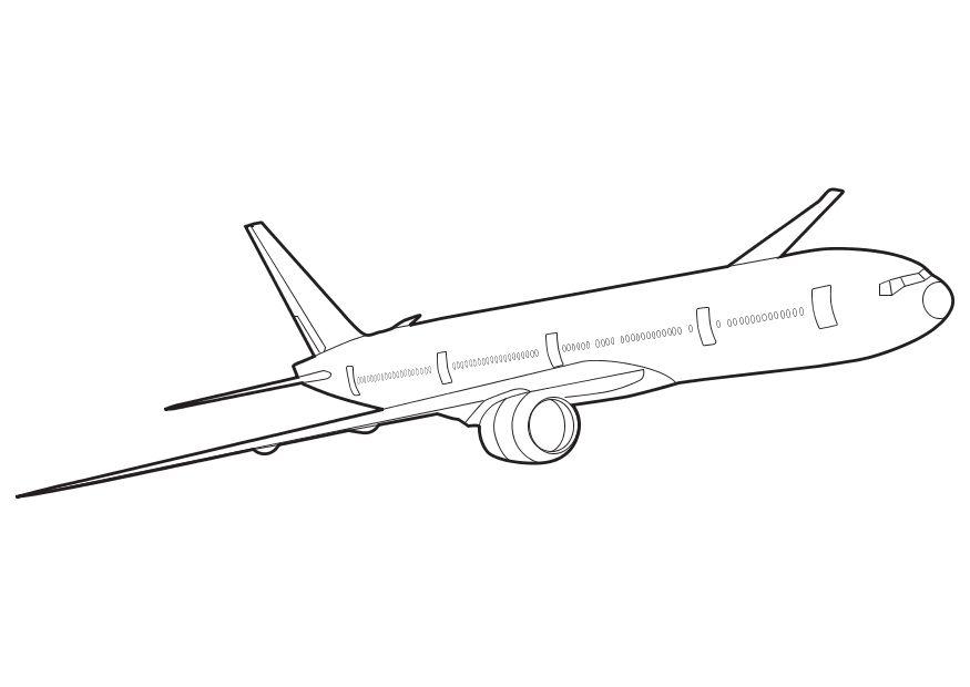 Malvorlage boeing 777