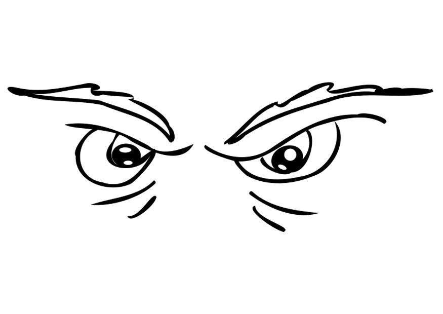 bA¶se augen Malvorlage bA¶se augen
