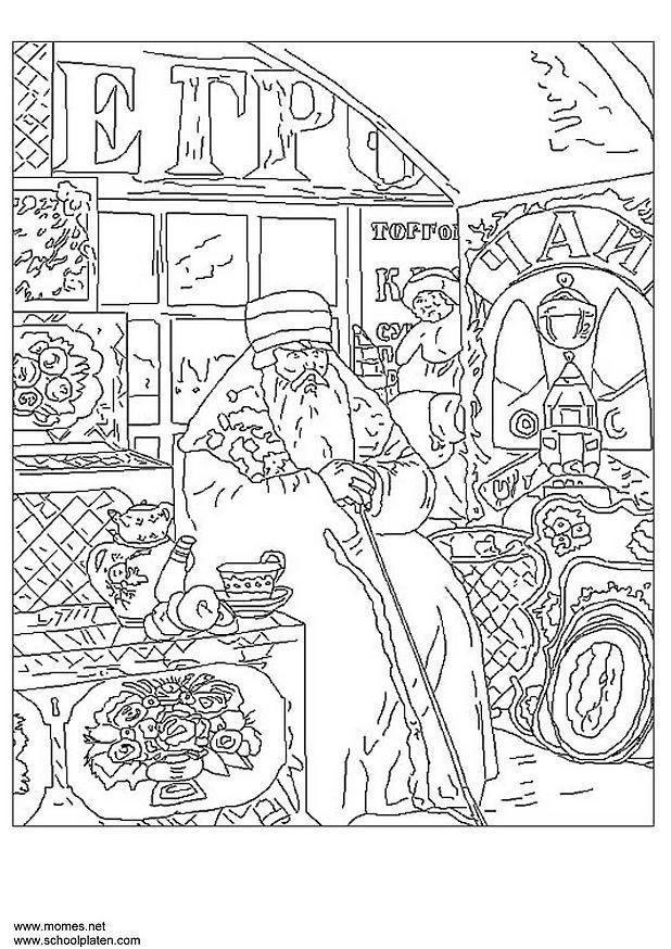 Malvorlage boris kustodiev