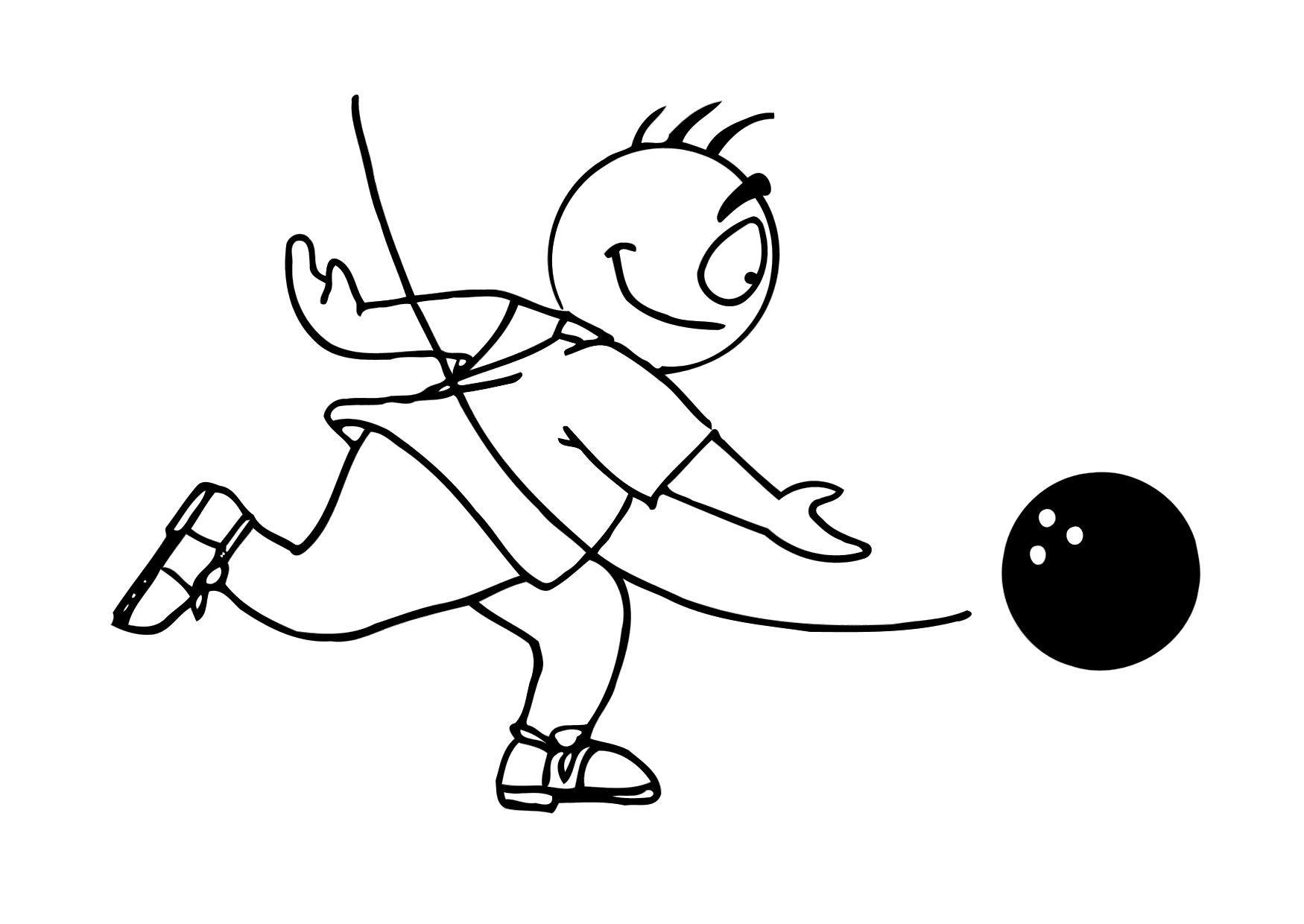 Malvorlage bowling