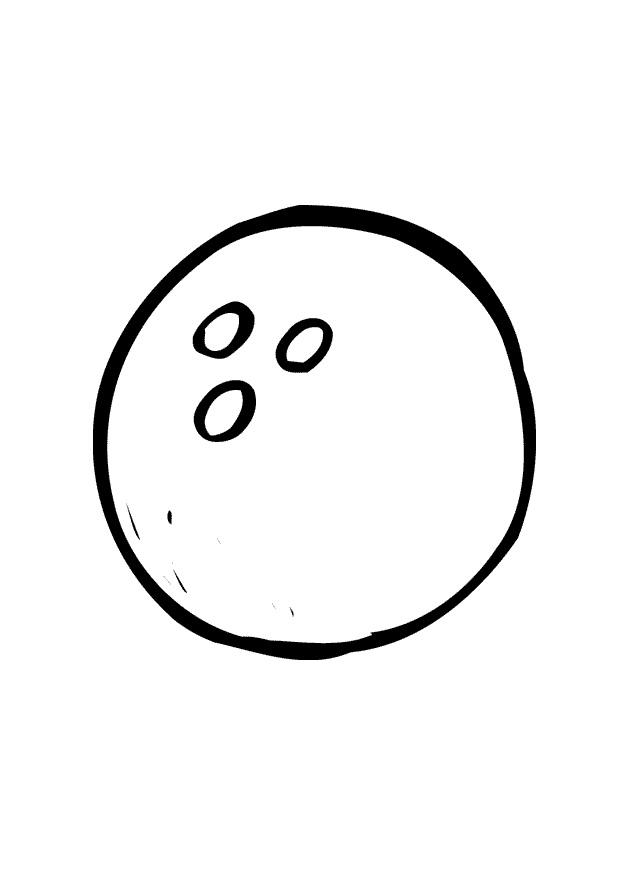 Malvorlage bowlingball