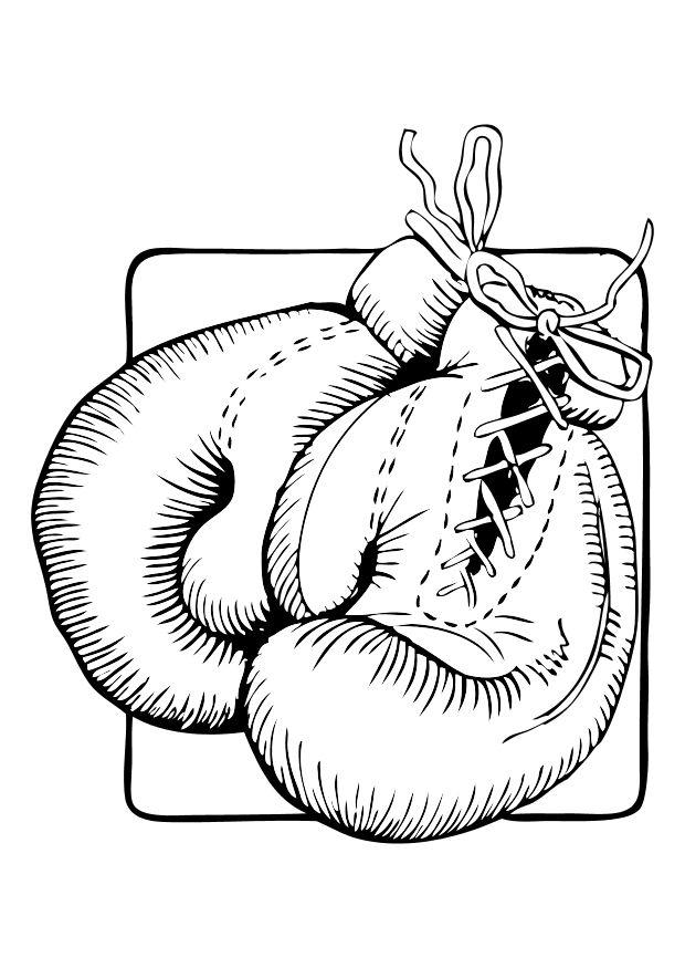 Malvorlage boxhandschuhe