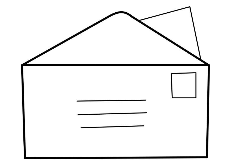 brief Malvorlage brief