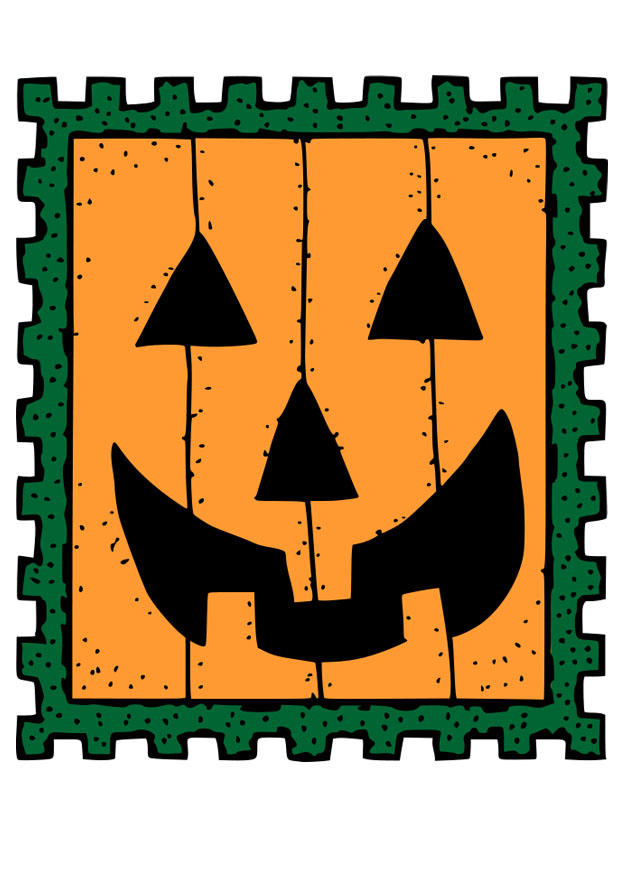 briefmarke halloween Bild briefmarke halloween