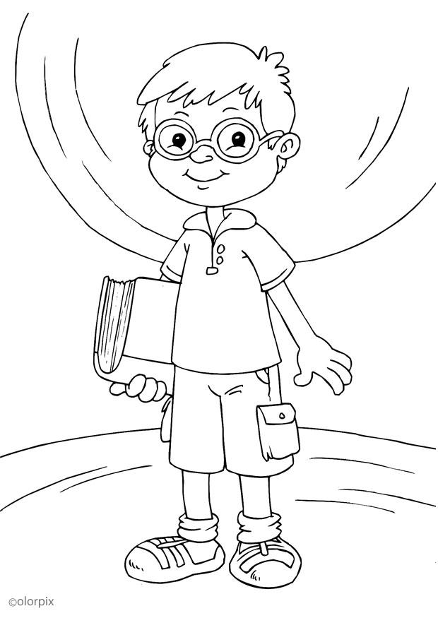 brille tragen Malvorlage brille tragen