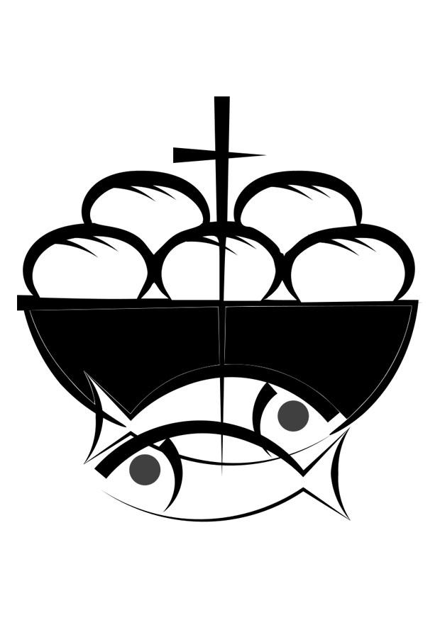 brot und fisch Malvorlage brot und fisch