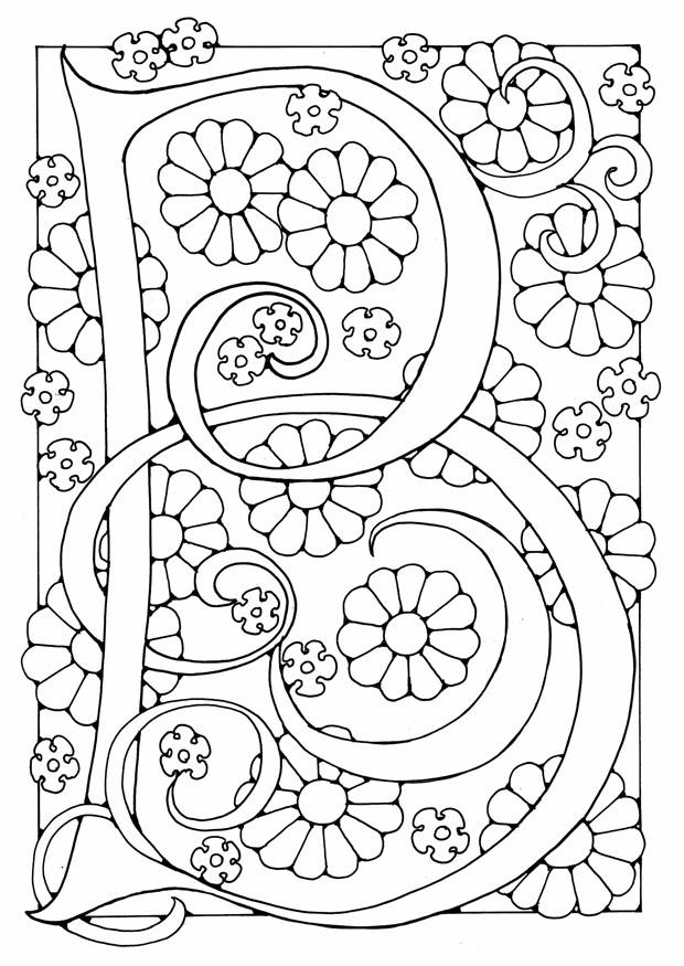 buchstabe - b Malvorlage buchstabe - b
