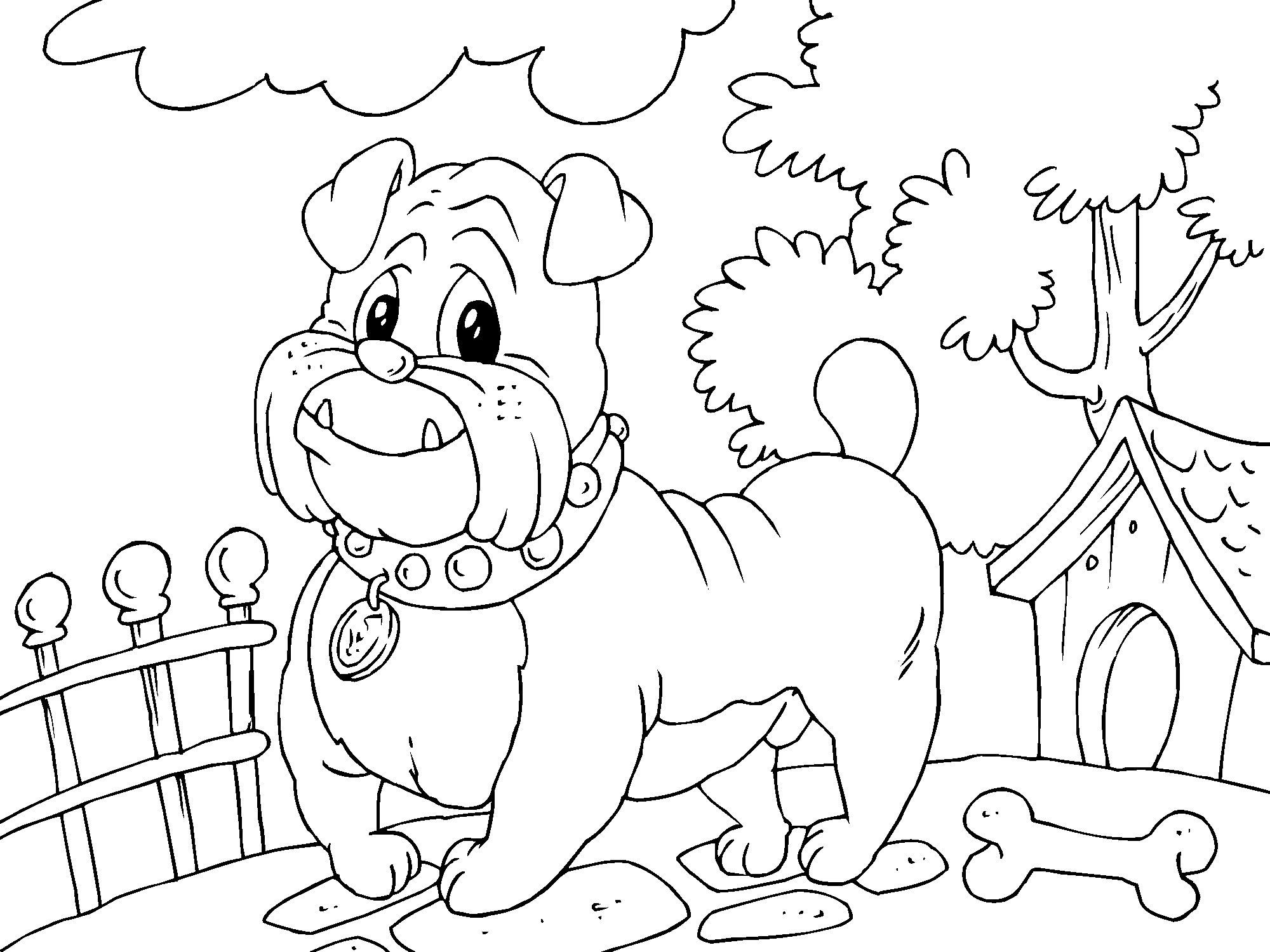 Malvorlage bulldogge