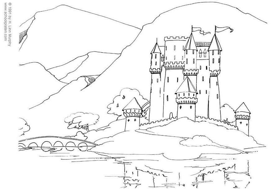 burg Malvorlage burg