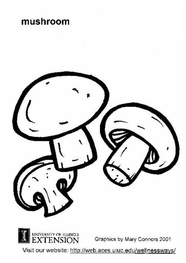 champignon Malvorlage champignon