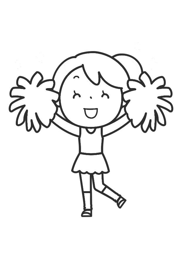 cheerleading Malvorlage cheerleading