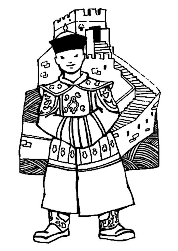 chinesische mauer Malvorlage chinesische mauer