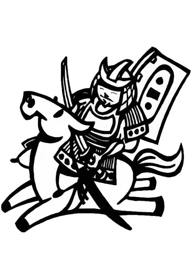 chinesischer reiter Malvorlage chinesischer reiter