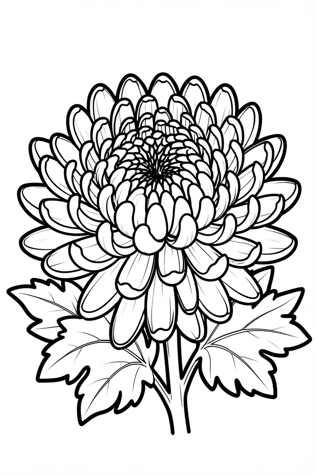 chrysantheme Malvorlage chrysantheme