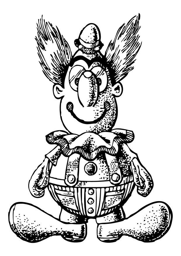 Malvorlage clown