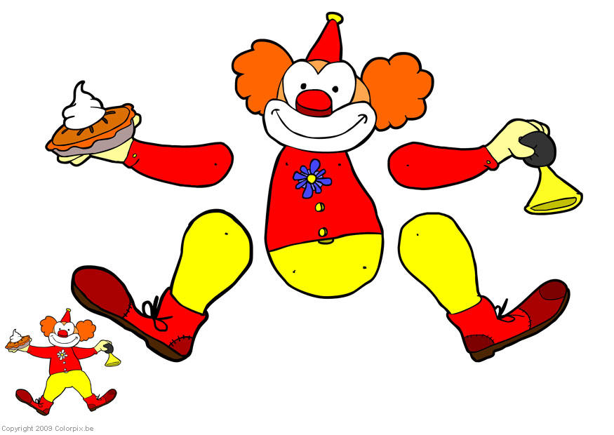 clown - marionette Basteln clown - marionette
