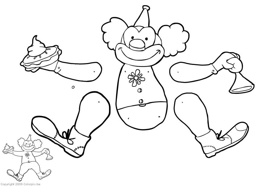 clown - marionette Basteln clown - marionette