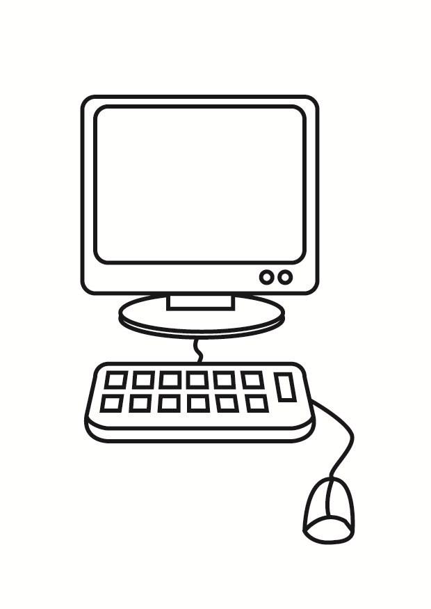 computer Malvorlage computer
