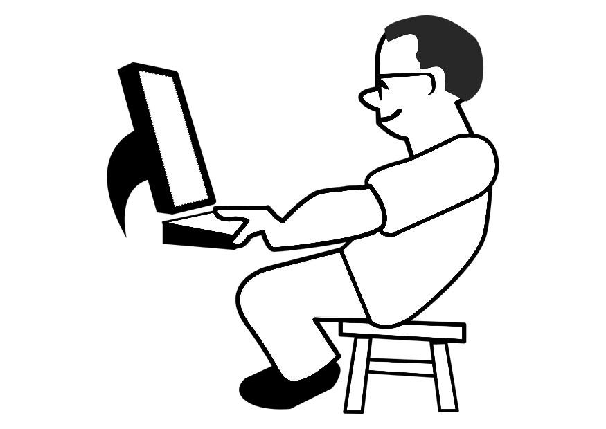 computer Malvorlage computer