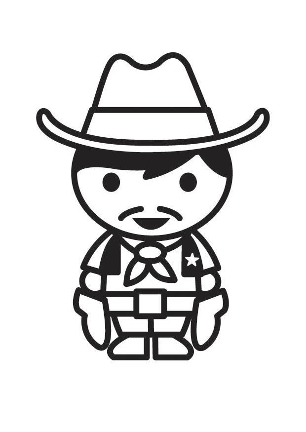 cowboy Malvorlage cowboy