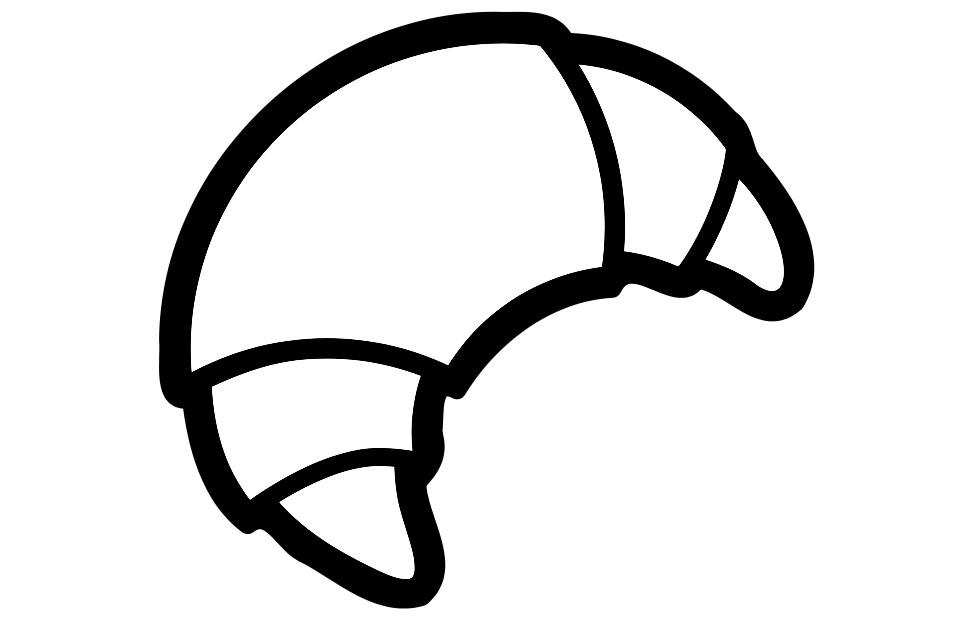 croissant Malvorlage croissant