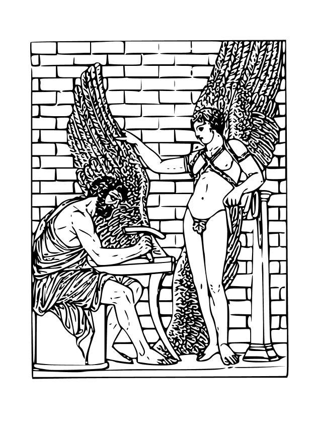 daidalos und ikarus Malvorlage daidalos und ikarus