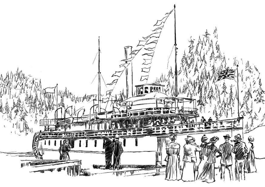 dampfschiff Malvorlage dampfschiff