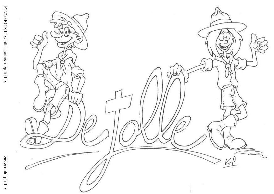 de jolle scouts Malvorlage de jolle scouts