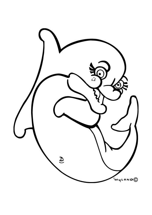 Malvorlage delphin