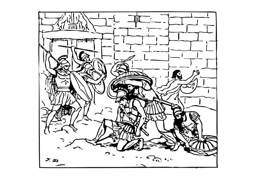 der tod von achilles Malvorlage der tod von achilles
