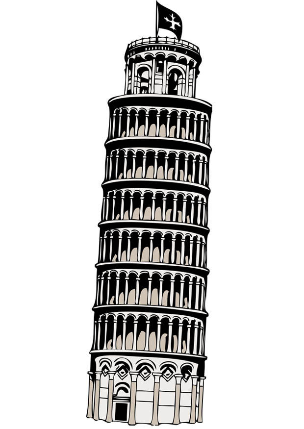 der turm von pisa Malvorlage der turm von pisa