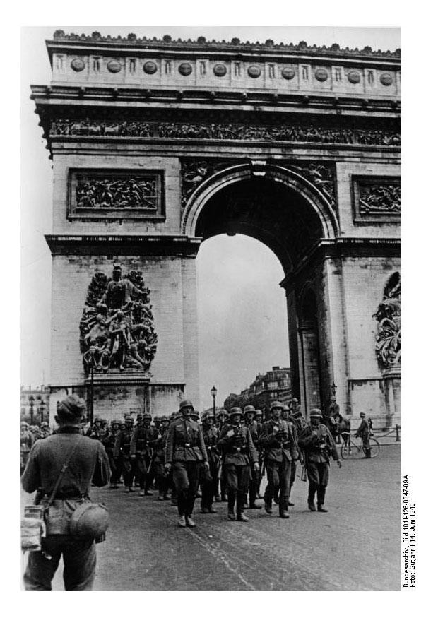 deutsche truppen in paris Foto deutsche truppen in paris