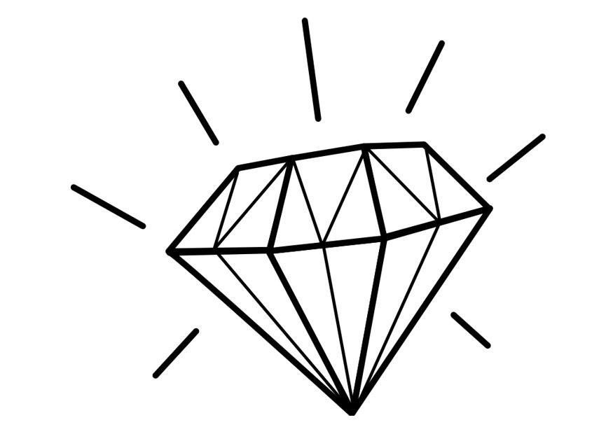 diamant Malvorlage diamant