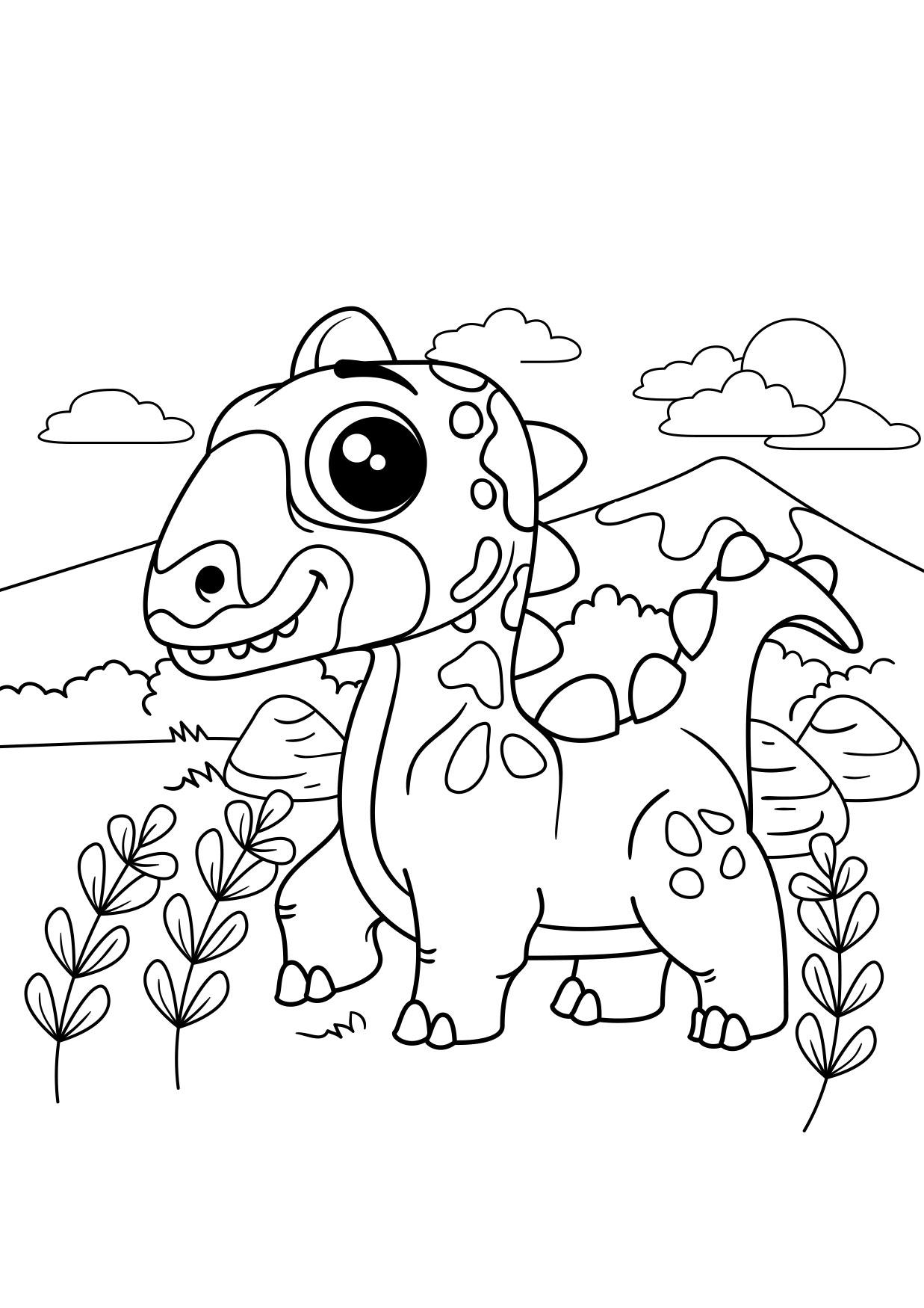 dino unterwegs Malvorlage dino unterwegs