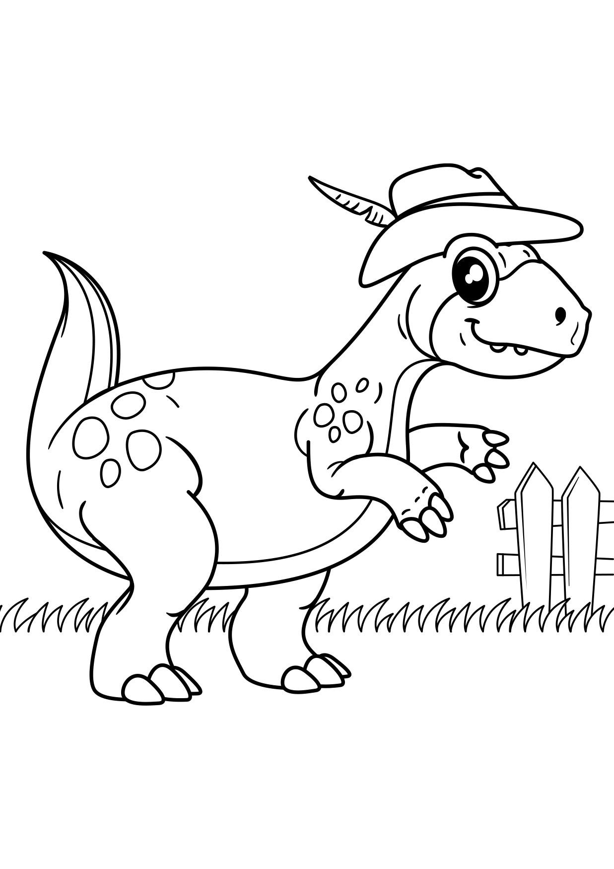 dinosaurier geht spazieren Malvorlage dinosaurier geht spazieren