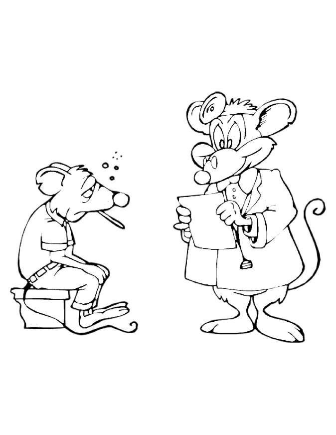 doktor maus Malvorlage doktor maus