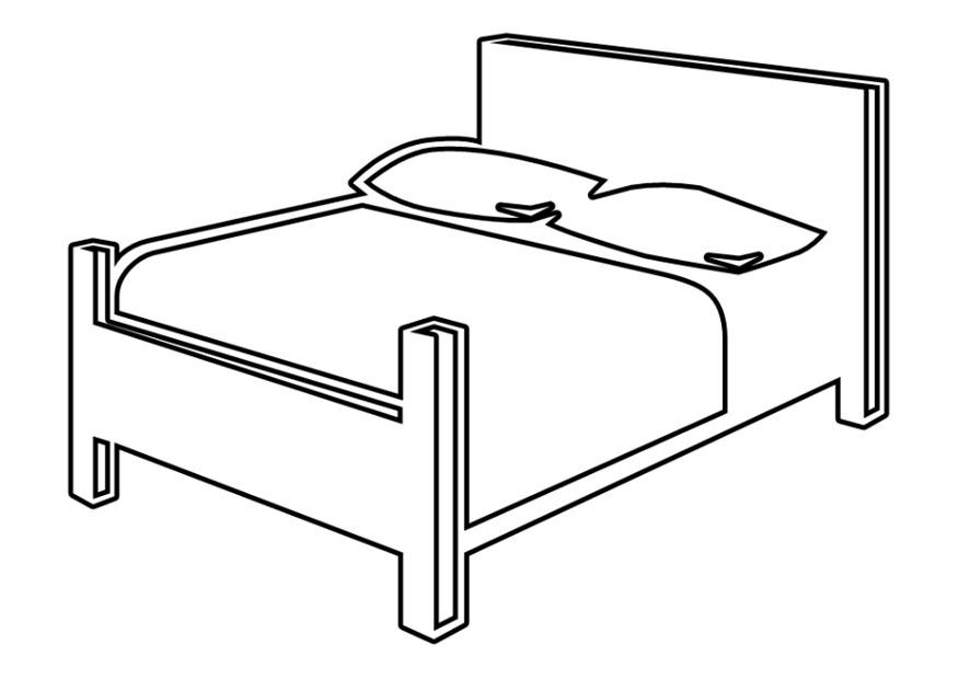 doppelbett Malvorlage doppelbett