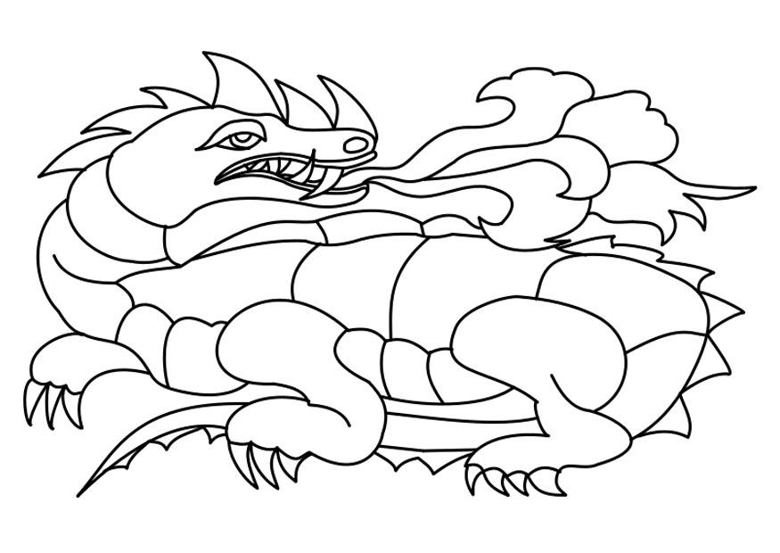 drache Malvorlage drache