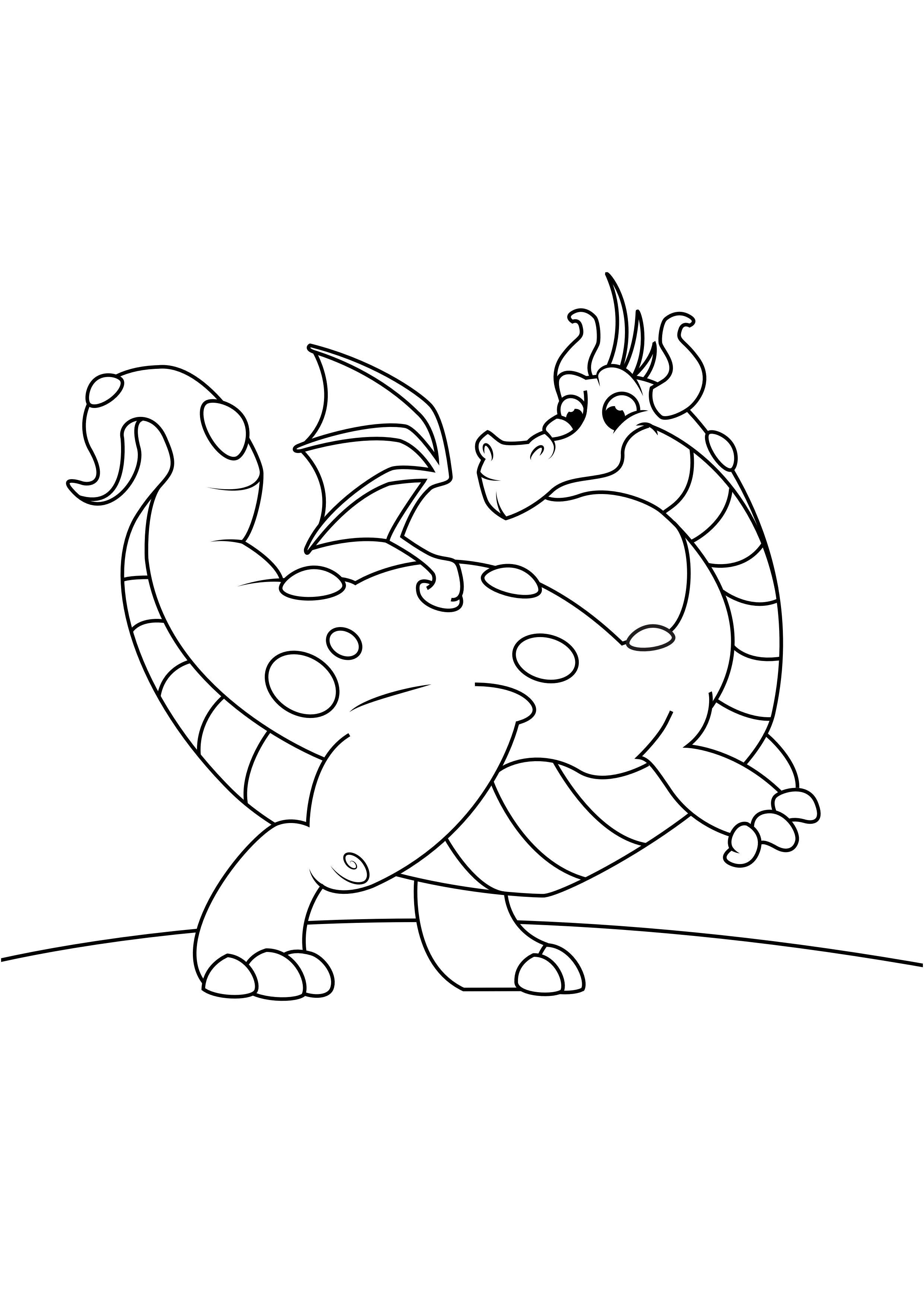 drache in bewegung Malvorlage drache in bewegung