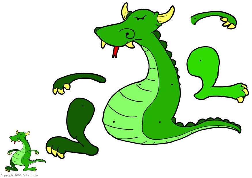 drache - marionette Basteln drache - marionette