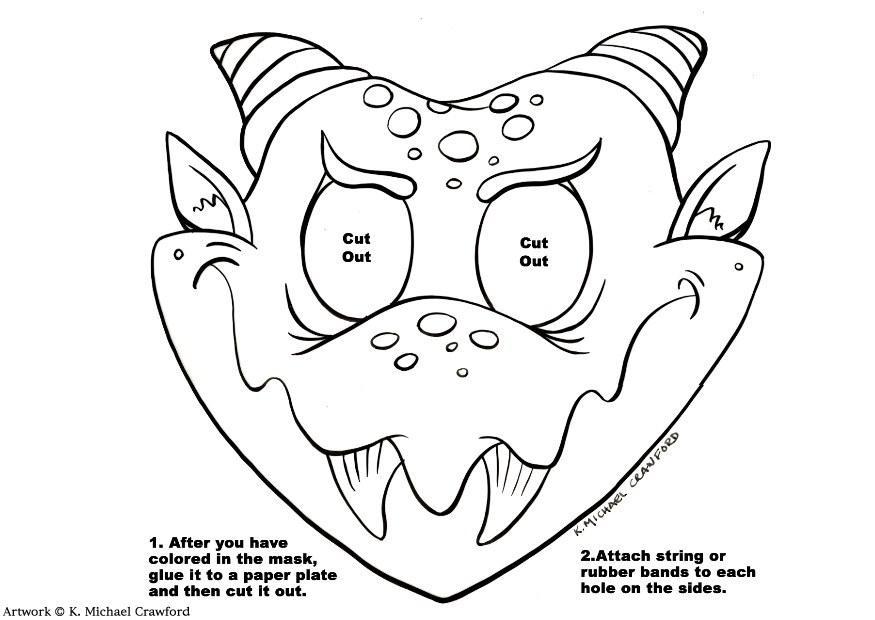 drachenmaske Basteln drachenmaske