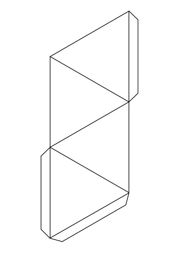 Malvorlage dreieck - pyramide