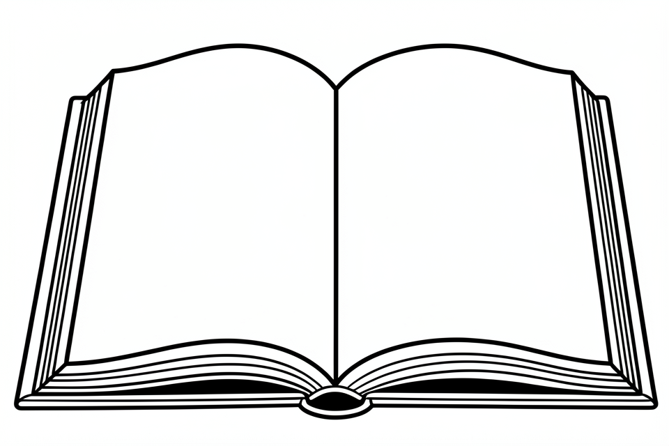 ein leeres buch Malvorlage ein leeres buch