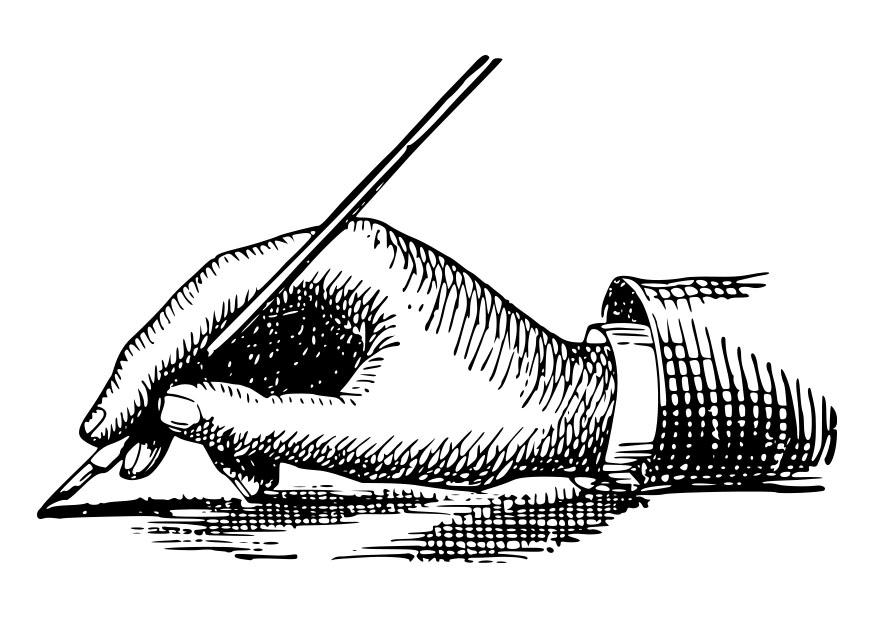 einen stift halten Malvorlage einen stift halten