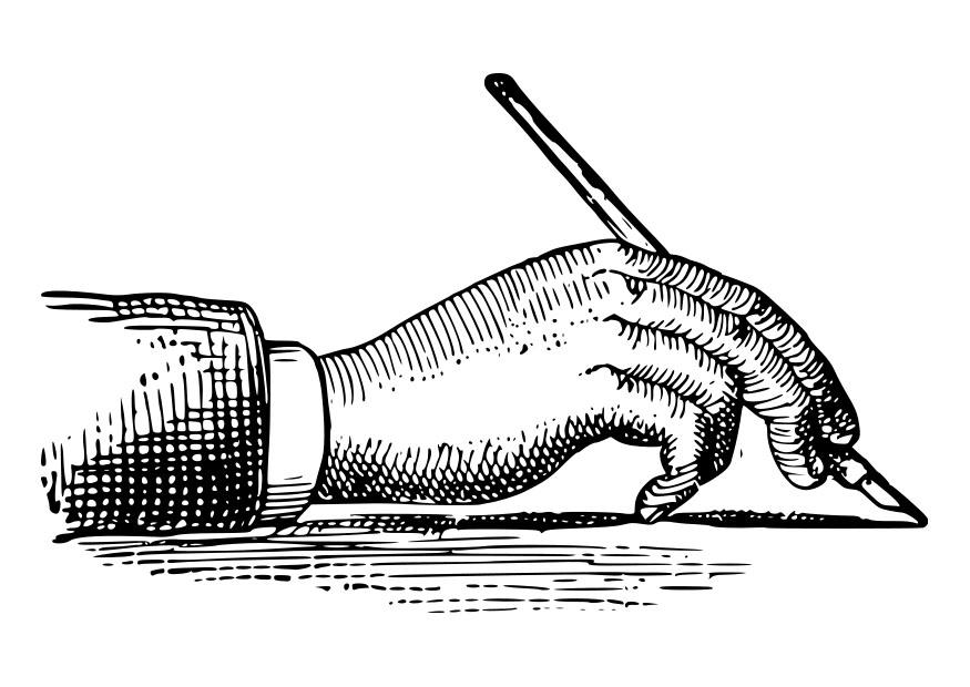 einen stift halten Malvorlage einen stift halten