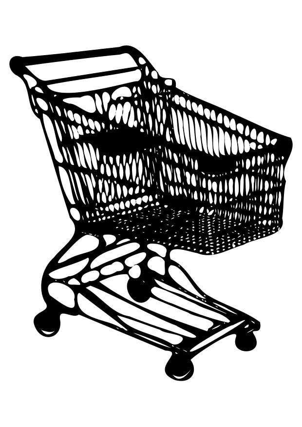 einkaufswagen Malvorlage einkaufswagen
