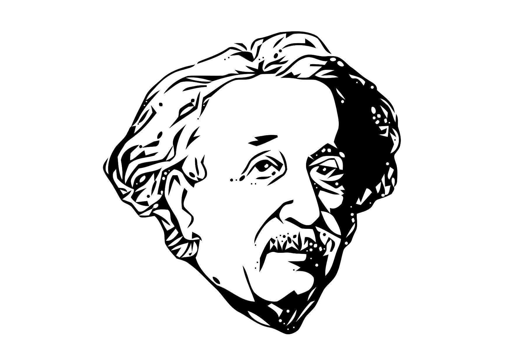 einstein Malvorlage einstein